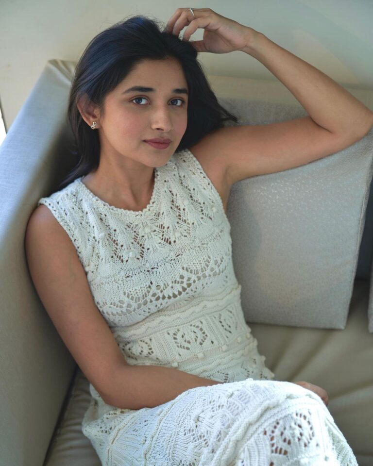 Actress Kanika Mann In White Outfit