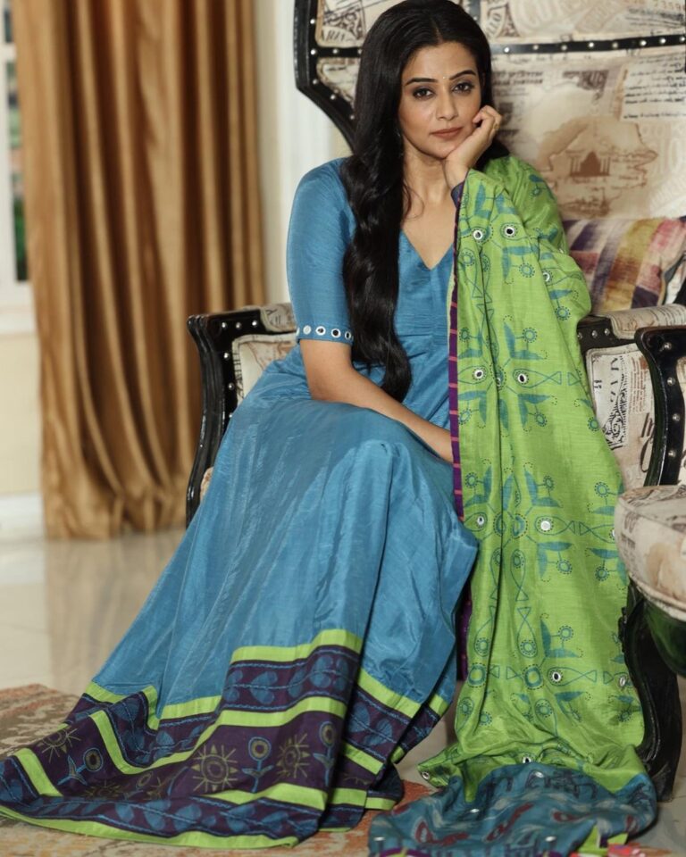 Actress Priya Mani In Blue Salwar