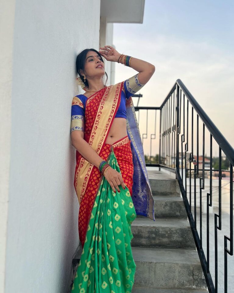 Latest Clicks Of Sanchita Shetty In Saree