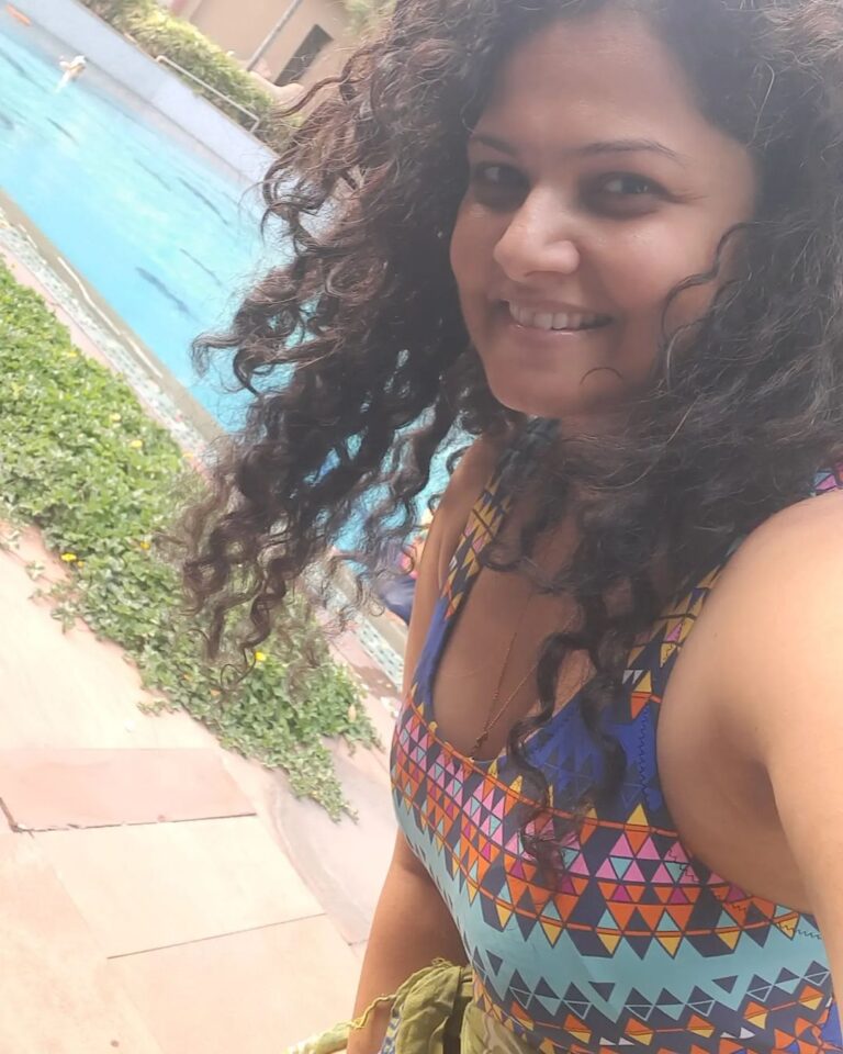 Actress Anuya Bhagwat Loves Playing In Swimming Pool