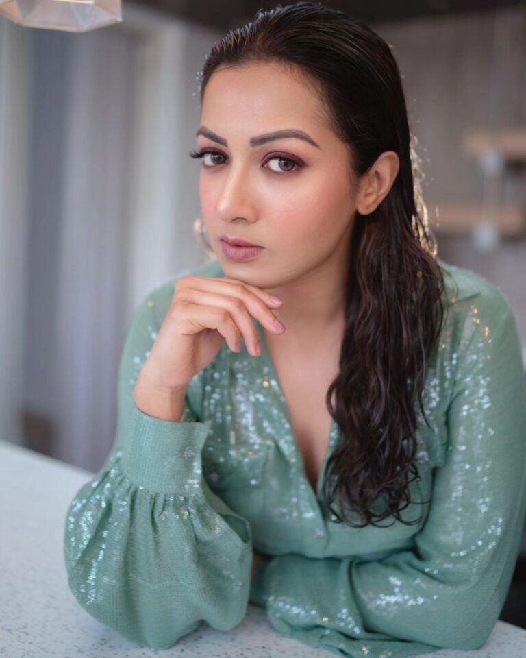 The Poker Face Of Actress Catherine Tresa