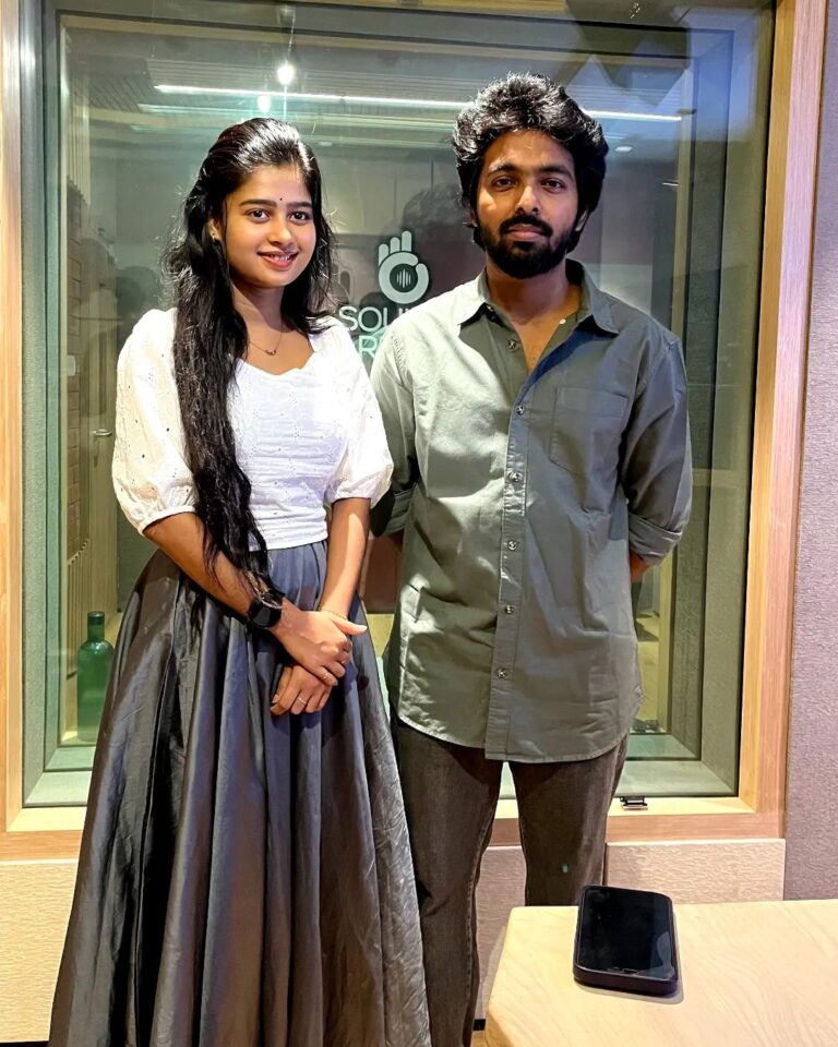 Bigg Boss Fame Janany With Music Composer G.V. Prakash Kumar