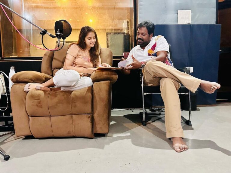 Actress Keerthy Suresh Started The Dubbing For The Telugu Film ‘Bholaa Shankar’ With The Director