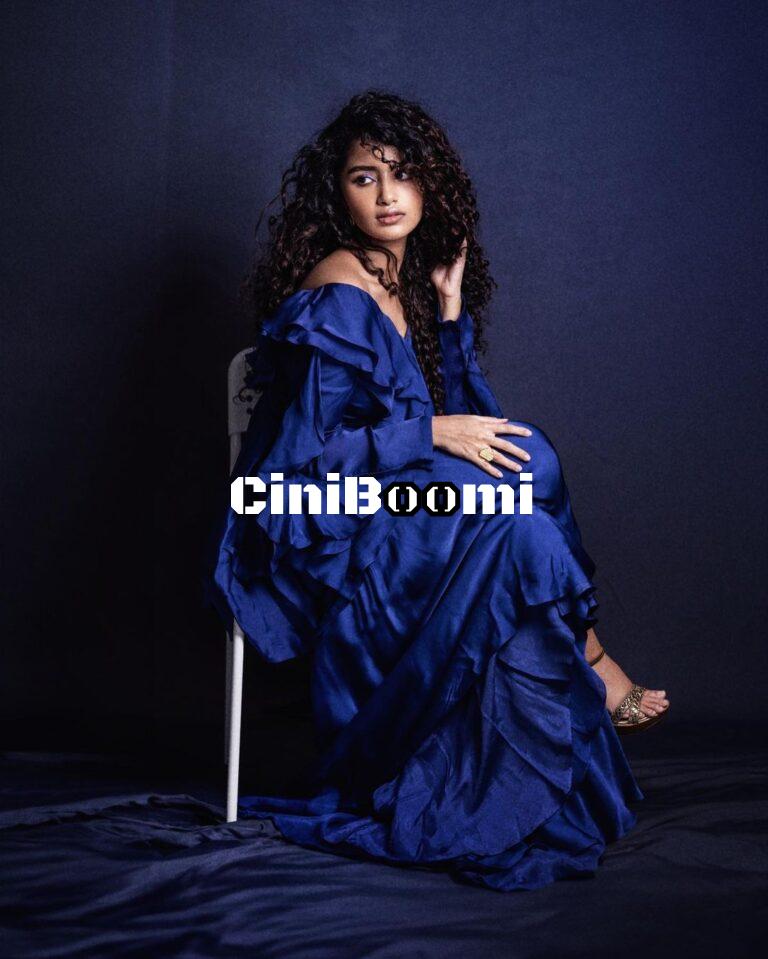Actress Anupama Parameswaran In Blue Outfit