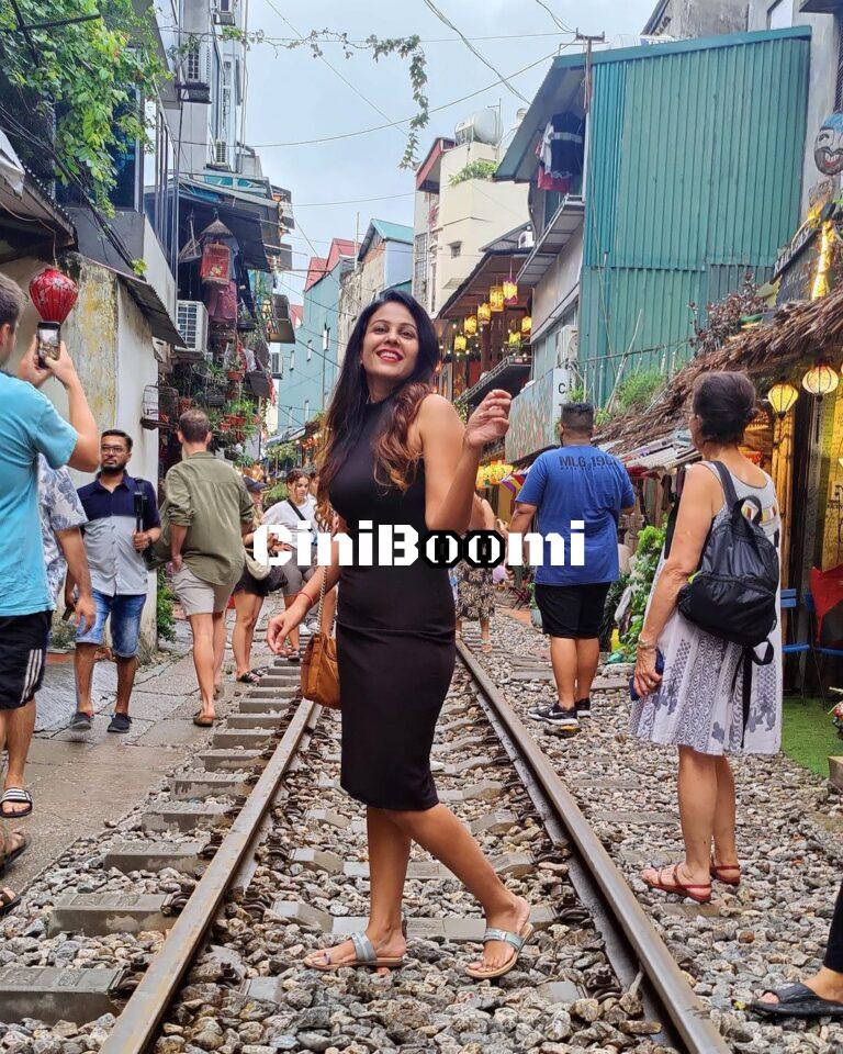 Latest Clicks Of Chandini Tamilarasan At Hanoi Train Street In Vietnam