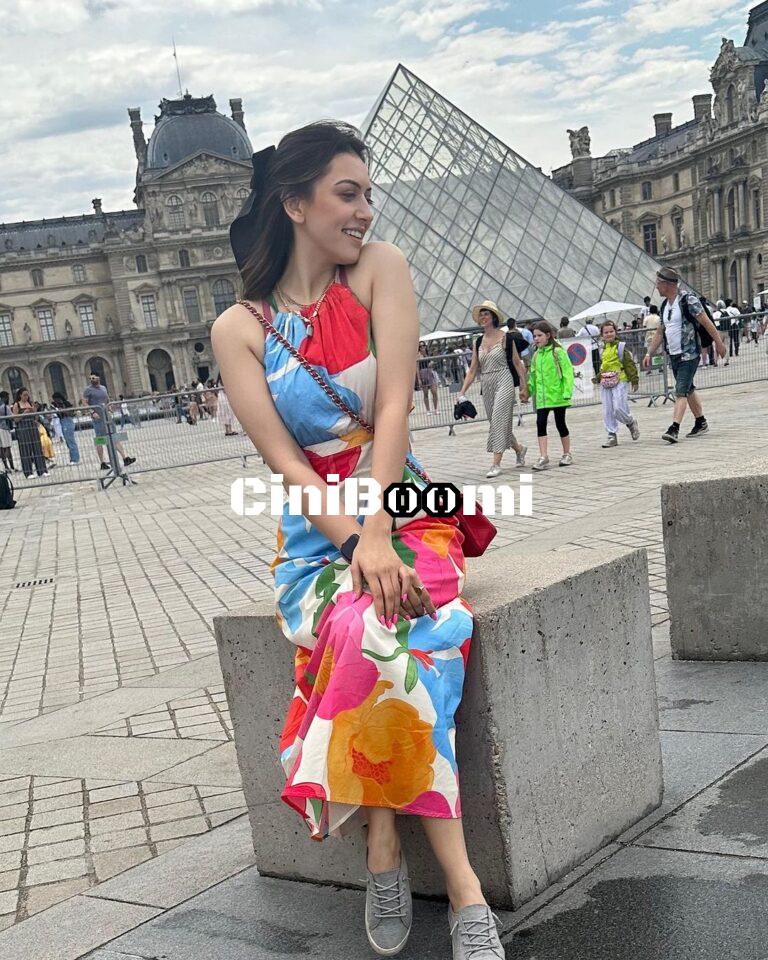 Latest Clicks Of Hansika Motwani At Louvre Museum, France