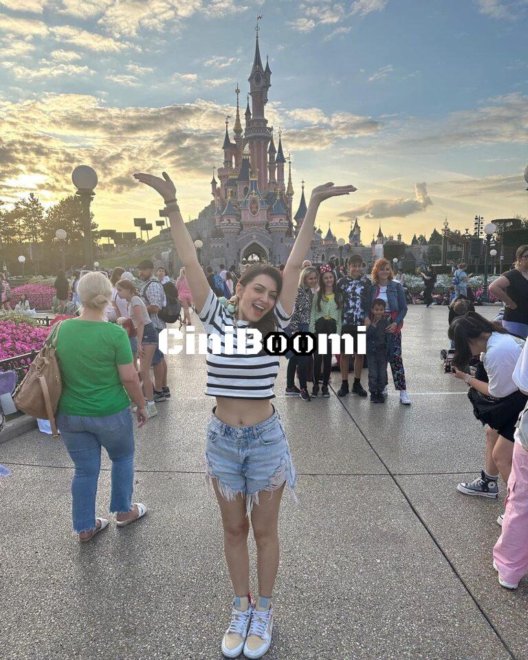 Actress Hansika Motwani Enjoying Her Day In Disneyland