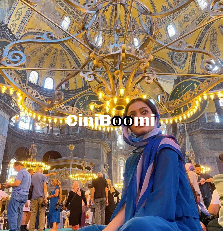 Actress Janani Admiring The Beauty Of ‘Blue Mosque’ In Turkey