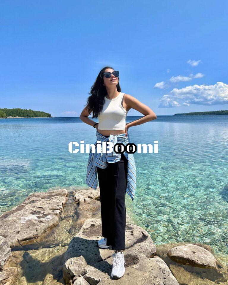 Actress Ritu Varma Enjoying Her Day At Bruce Peninsula National Park In Canada