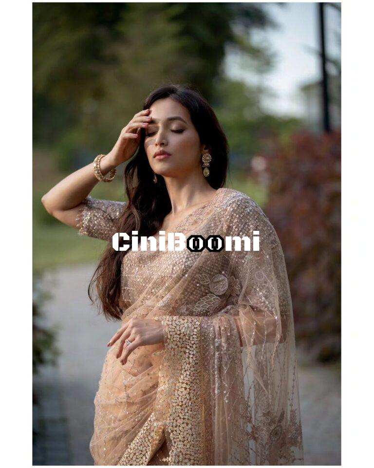 Charming Look Of Actress Srinidhi Shetty In Saree