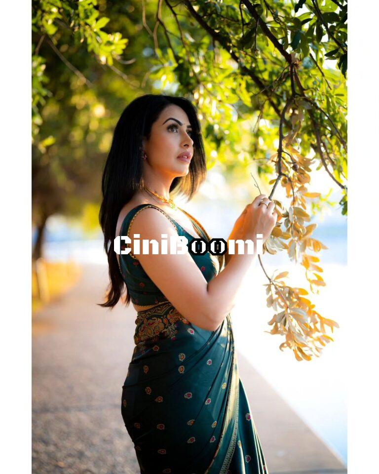 Actress Nandini Rai Flaunting Her Elegance In Saree
