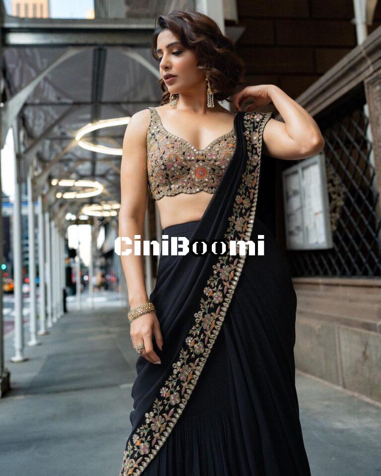 Mesmerizing Look Of Actress Samantha In Traditional Attire