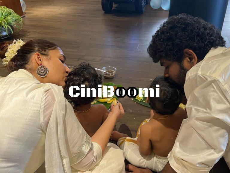 Vignesh Shivan & Nayanthara Celebrating Their First Onam With Their Children