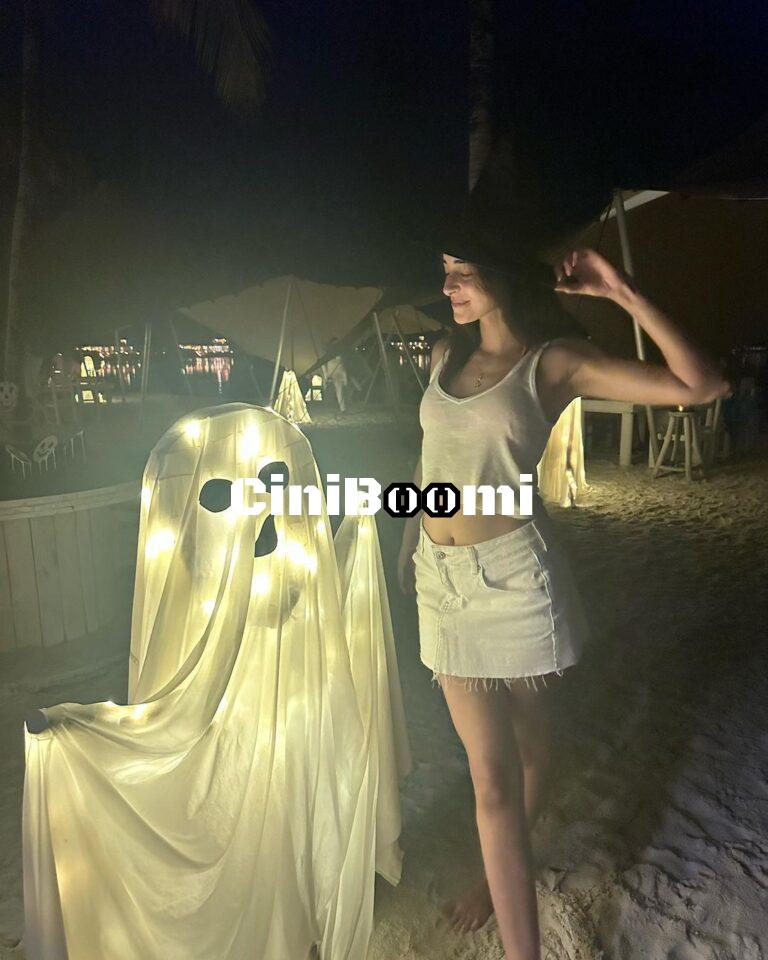 Actress Ananya Panday Celebrating Halloween On A Beach