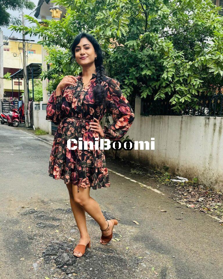 Actress Janani Ashok Kumar Oozes Elegance In Short Gown