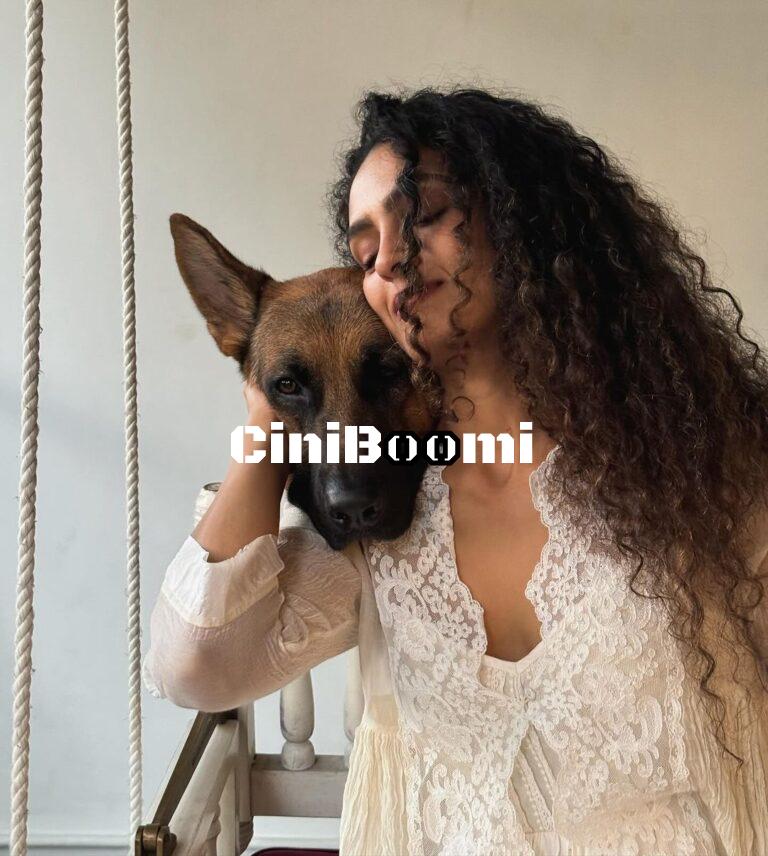 Adorable Clicks Of Actress Rukmini With Her Pet