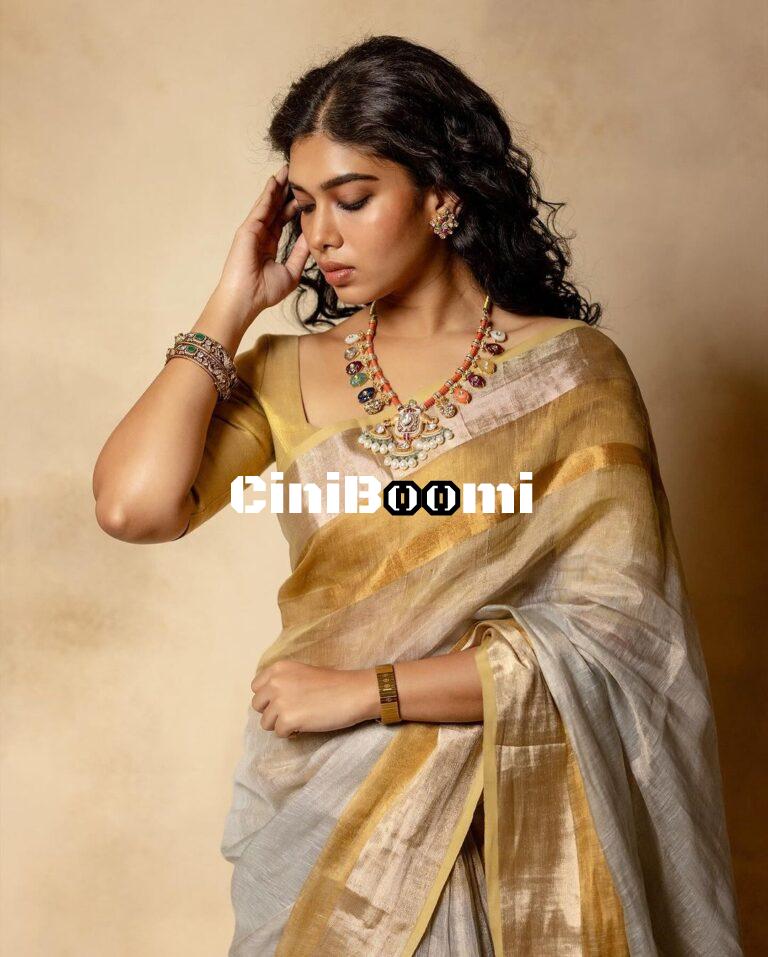 Actress Dushara Vijayan Redefines Beauty In Saree