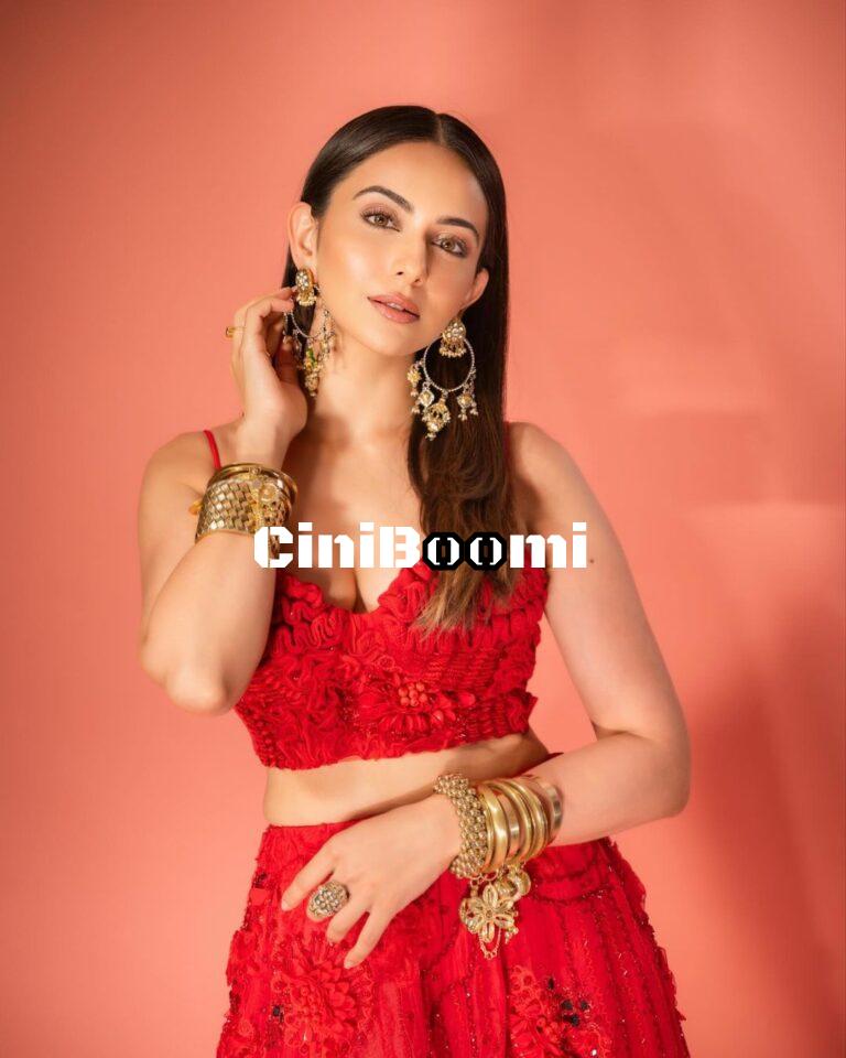 Actress Rakul Preet Singh Sizzles In Red Outfit