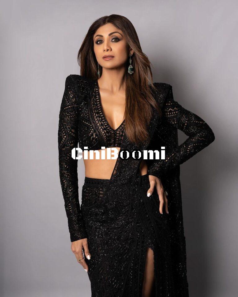 Actress Shilpa Shetty Channels Her Inner Barbie In Black Outfit