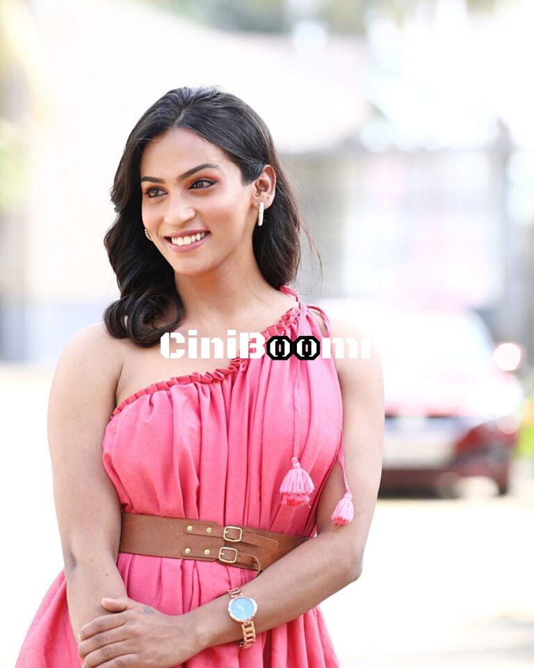 Actress Shivin Oozes Style In Pink Outfit