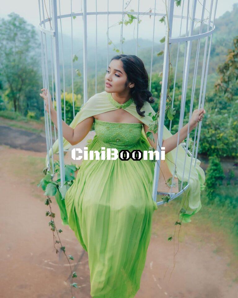 Actress Anikha Surendran Exudes Charm In Green Outfit