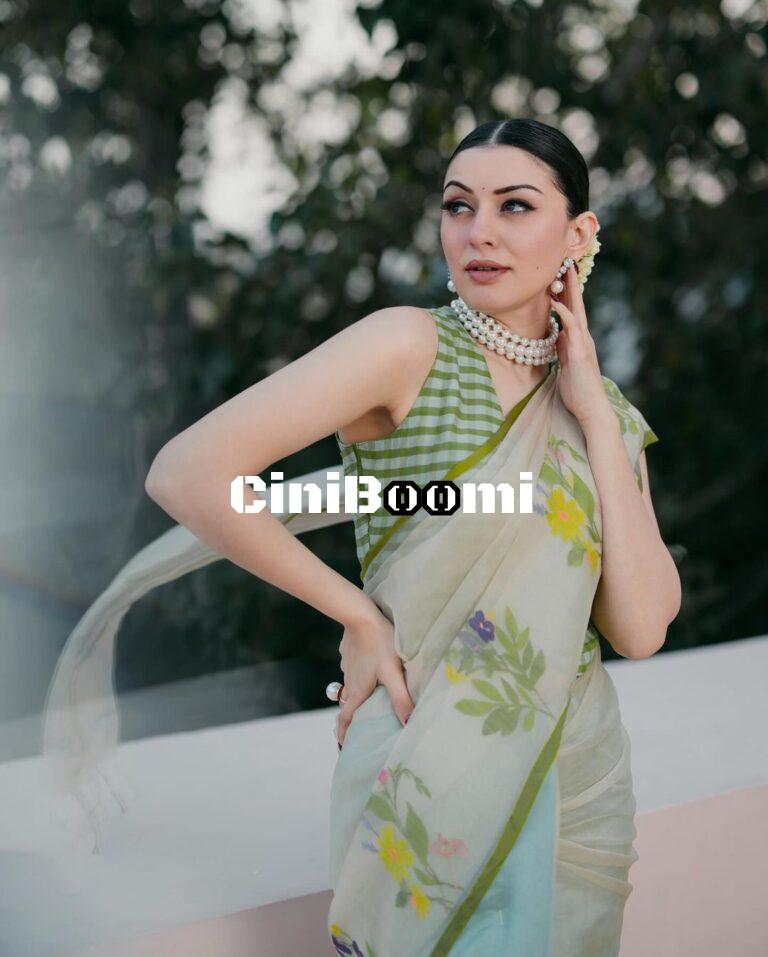 Actress Hansika Oozes Elegance In Saree