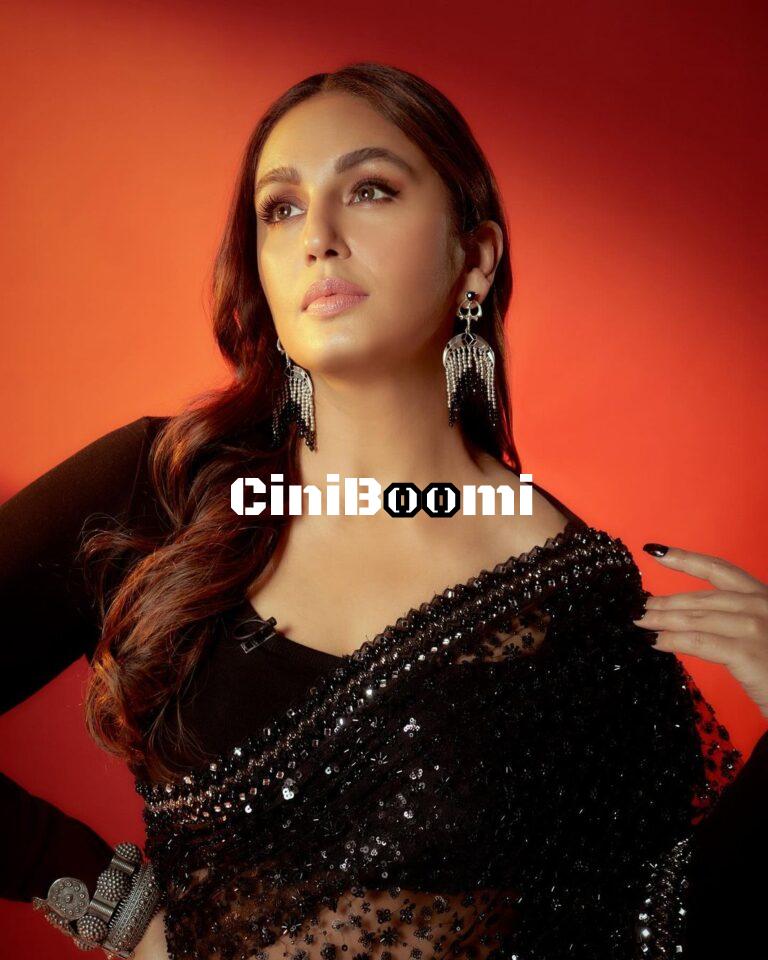 Actress Huma Qureshi Dazzles In Black Saree