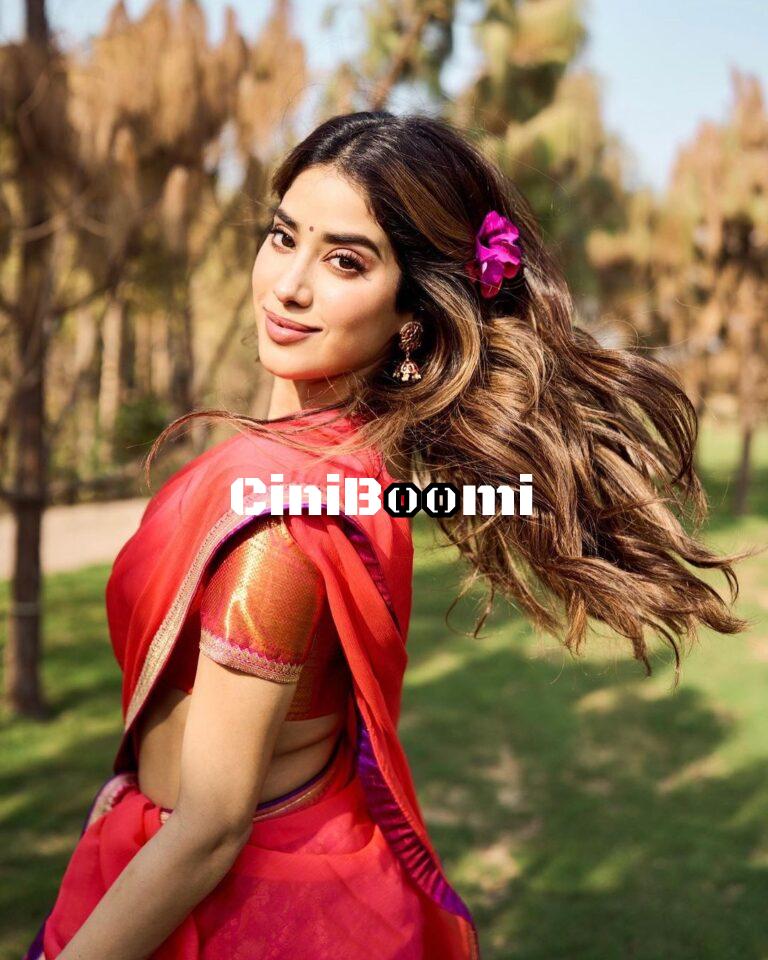 Actress Janhvi Kapoor Redefines Beauty In Half Saree