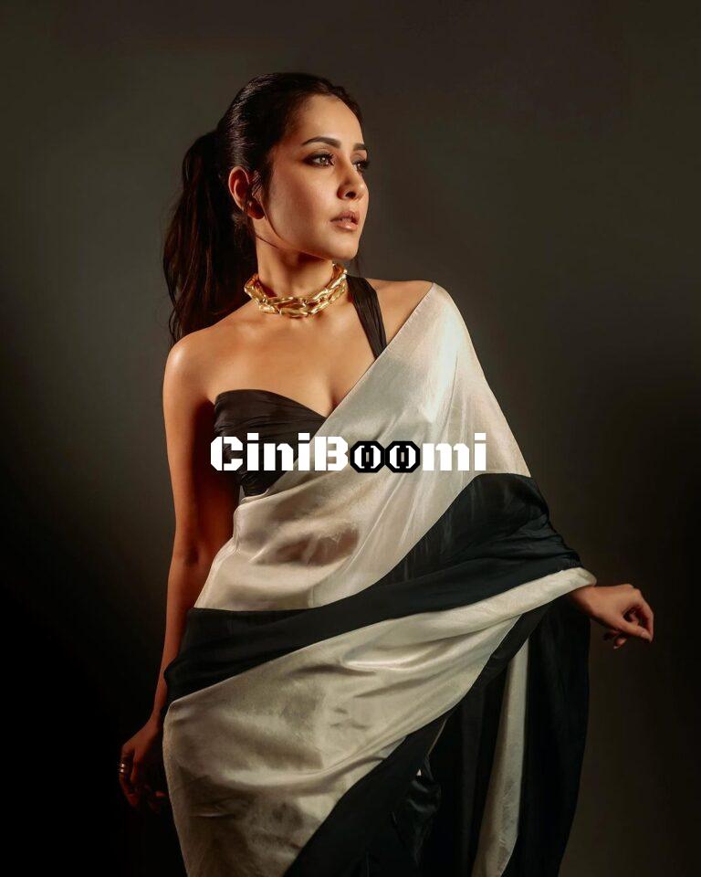 Actress Raashii Khanna Serves Traditional Glam In Saree