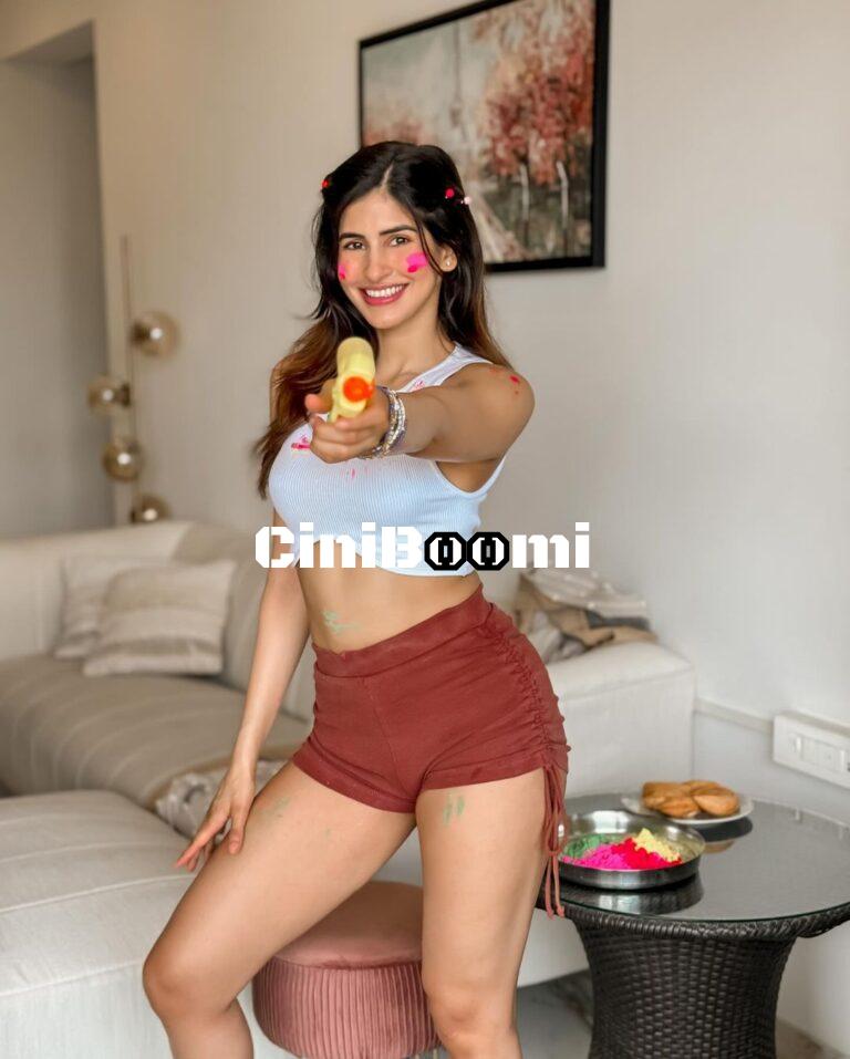 Actress Sakshi Malik Celebrating Holi