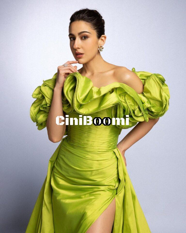 Actress Sara Ali Khan Channels Her Inner Barbie In Green Outfit