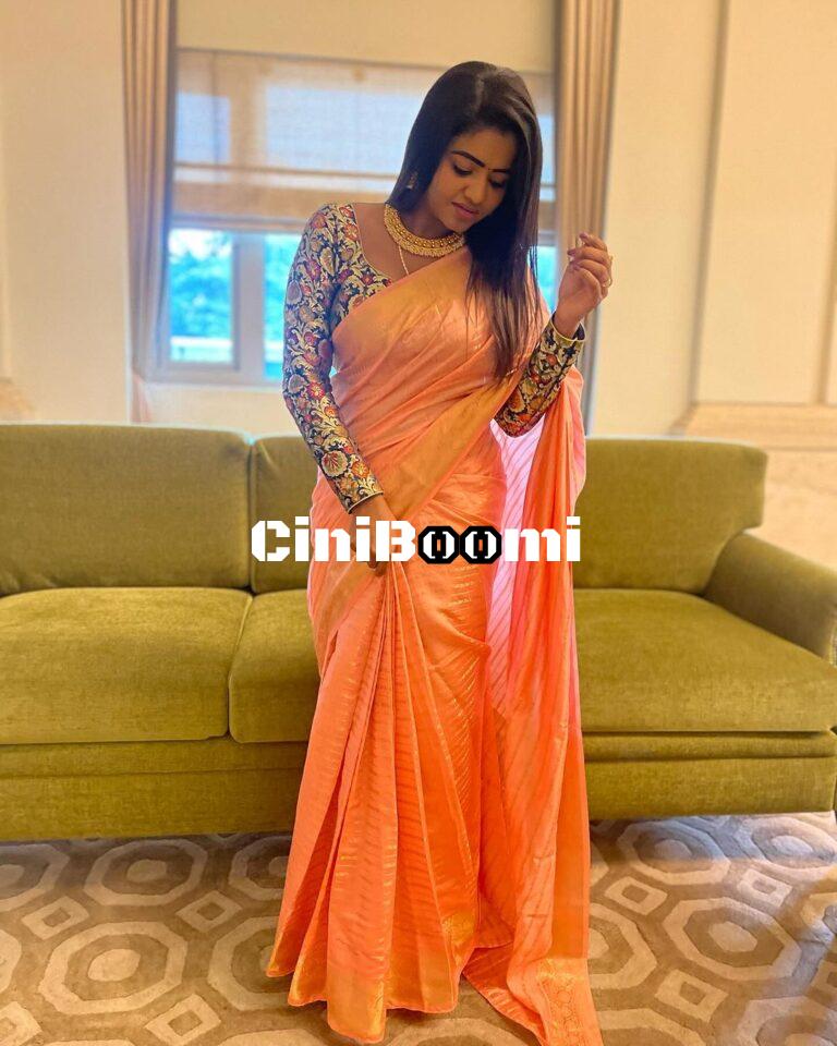 Actress Shalu Shamu Shines Radiantly In Traditional Outfit