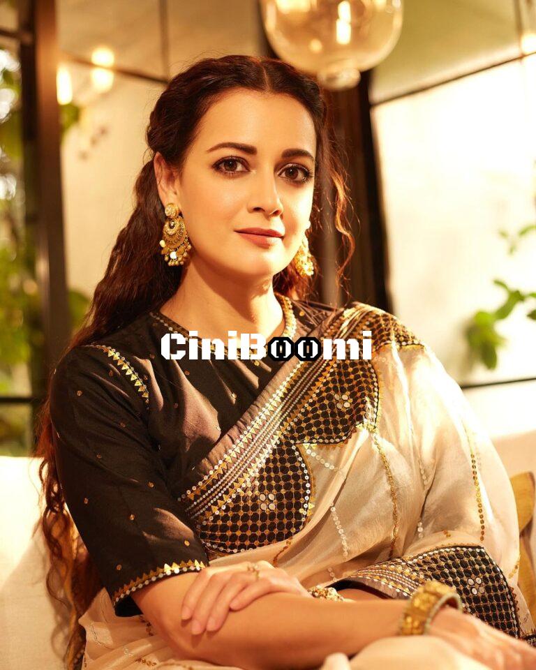 Actress Dia Mirza Oozes Charm In Traditional Outfit