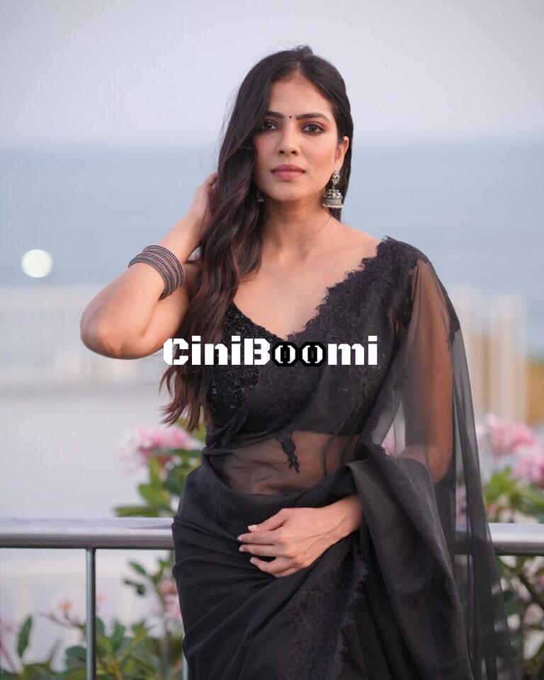 Actress Malavika Mohanan Unleashes Her Charisma In Black Saree
