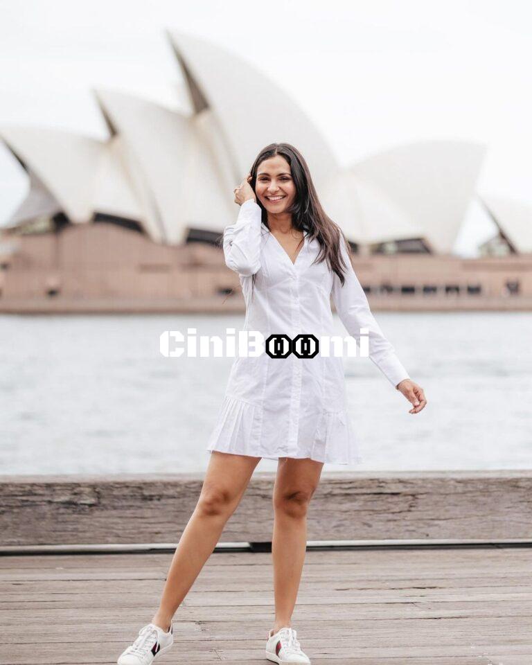 Actress Andrea Jeremiah Enjoys Her Day Out At The Iconic Sydney Opera House