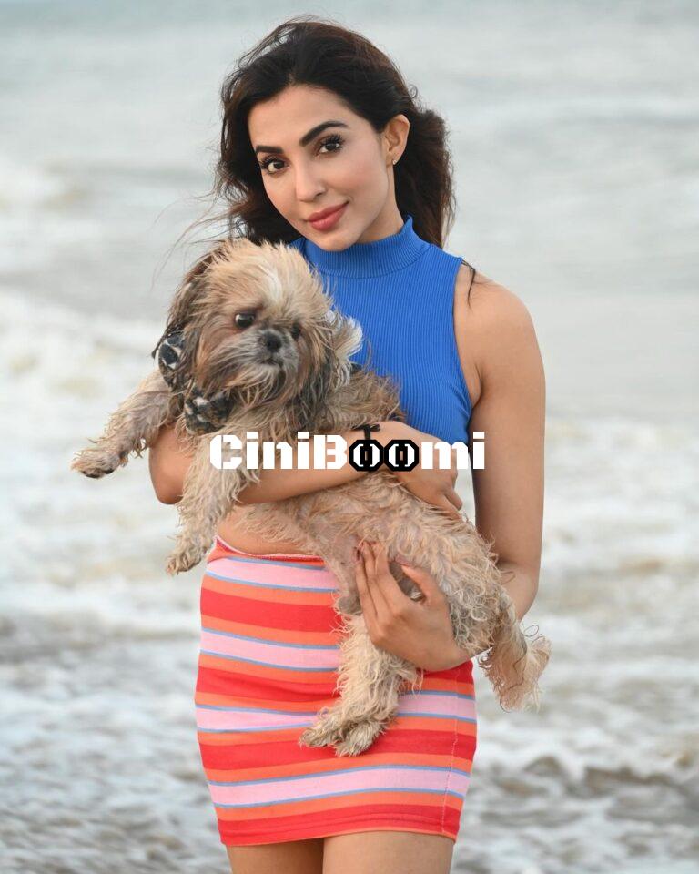 Adorable Clicks Of Actress Parvati Nair With A Puppy