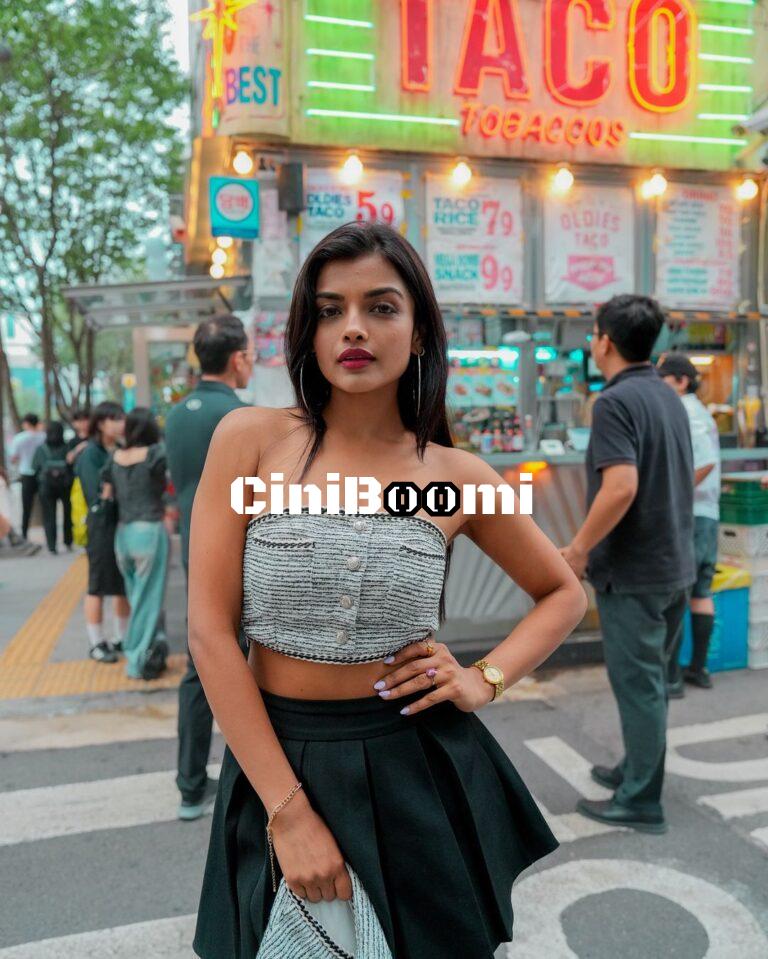 Actress Ashna Zaveri Has A Fun Day Out In Myeongdong, South Korea