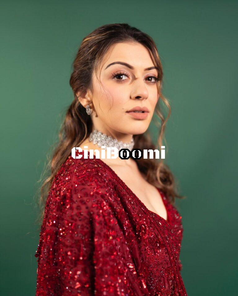 Actress Hansika Looks Flawless In Maroon Outfit
