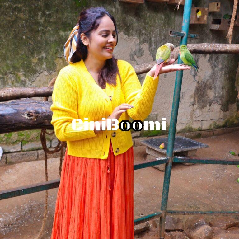 Actress Nandita Swetha Drops Adorable Clicks With Parrots