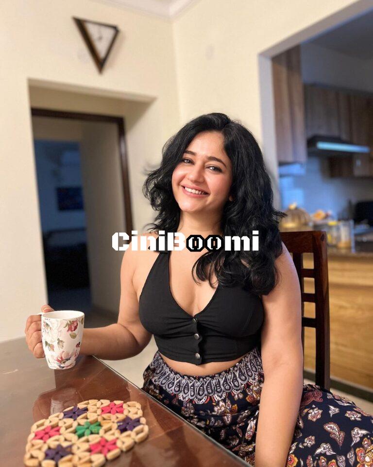 Actress Poonam Bajwa Enjoys A Cup Of Tea