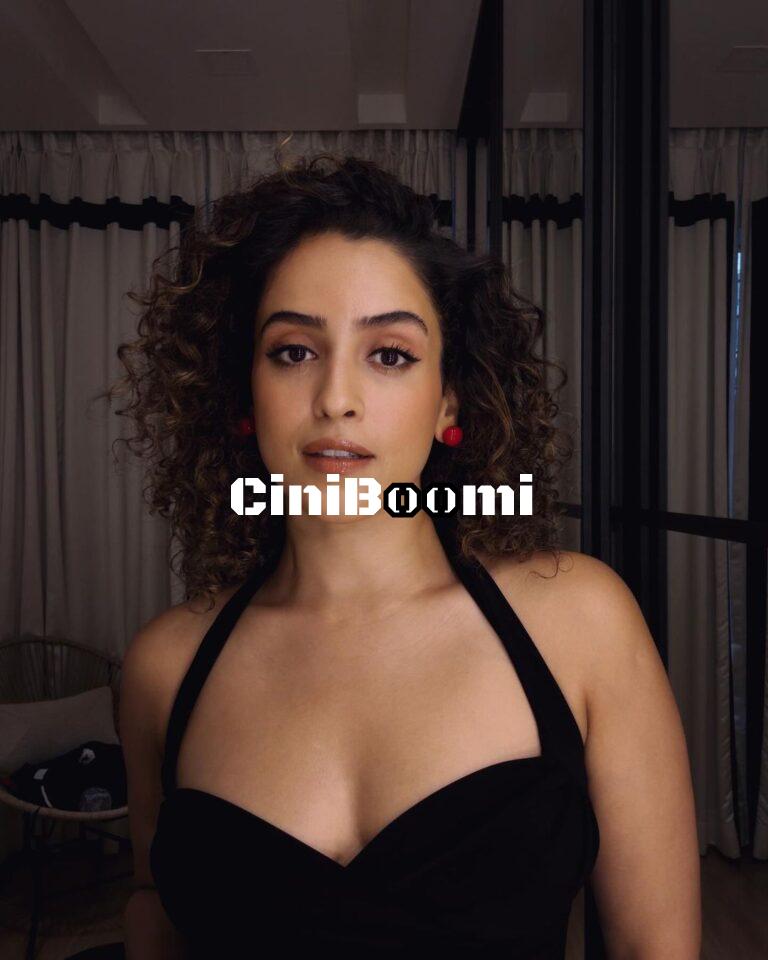 Actress Sanya Malhotra Exudes Charm In Black Outfit