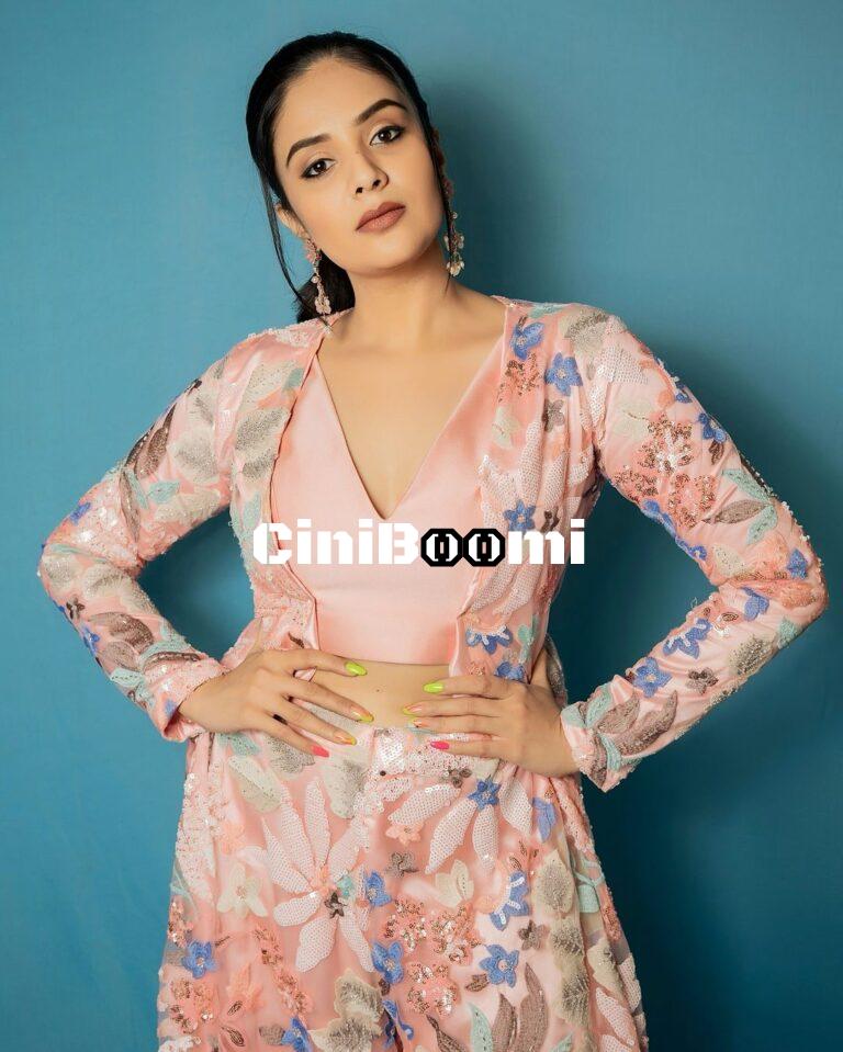 Actress Sreemukhi Exudes Style In Unique Outfit