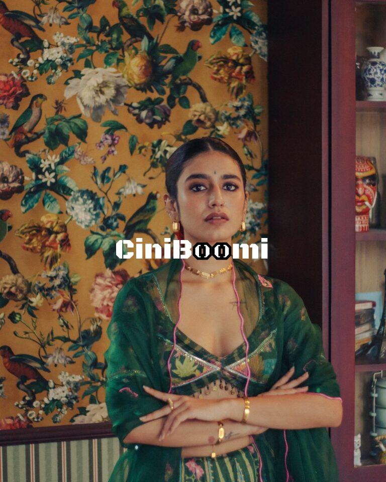 Actress Priya Varrier Channels Her Inner Barbie In Green Outfit