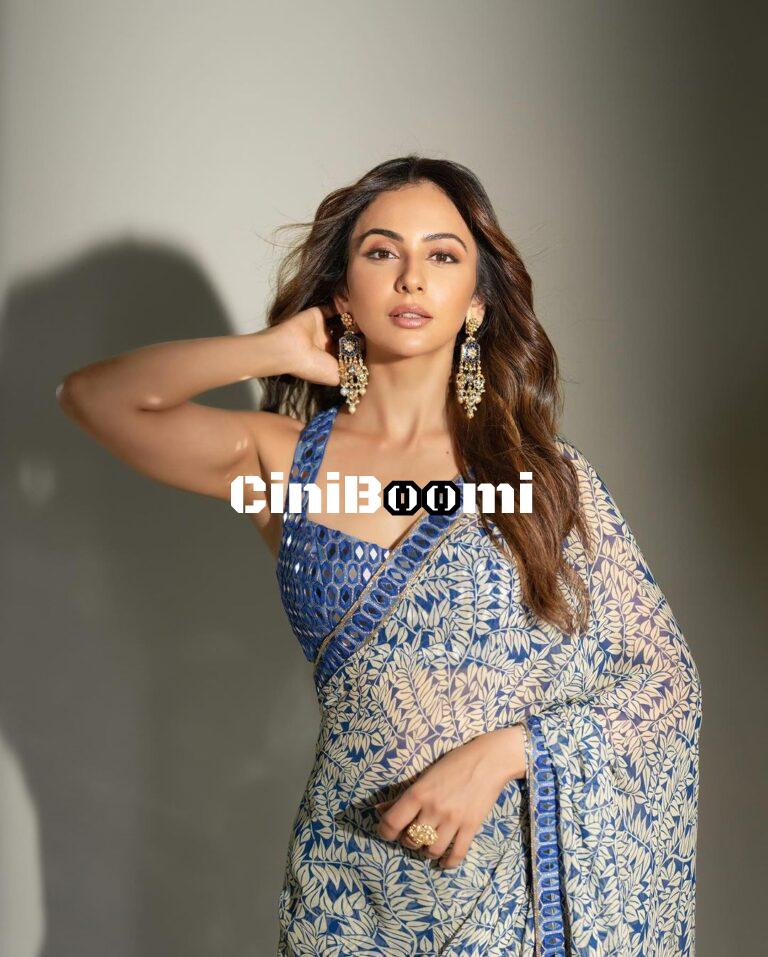 Actress Rakul Preet Singh Channels Her Inner Desi Barbie In Saree