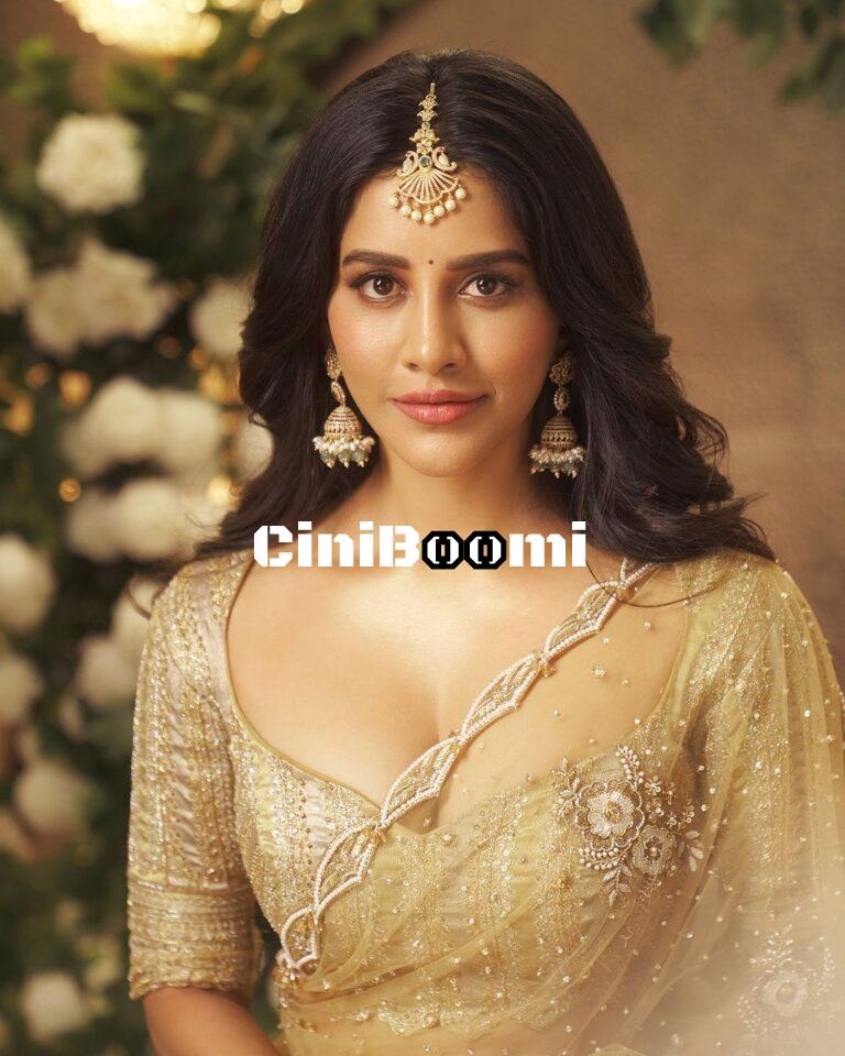 Actress Nabha Natesh Shines Radiantly In Gold Colour Outfit
