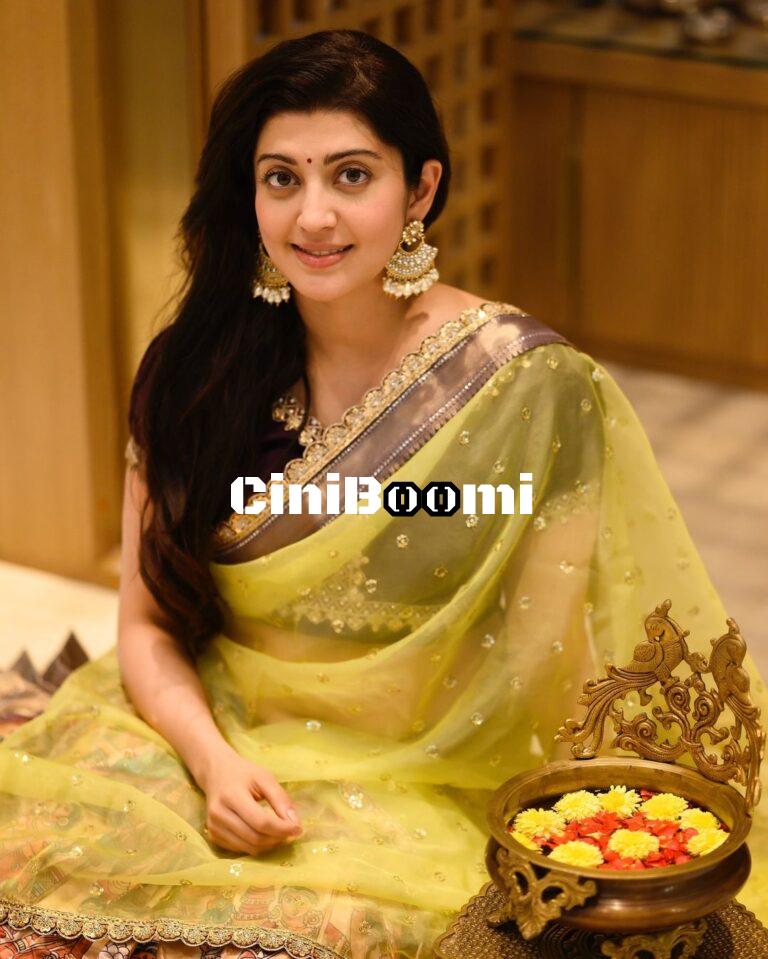 Actress Pranita Redefines Beauty In Traditional Attire