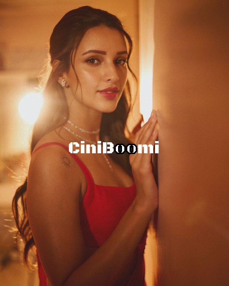 Actress Triptii Dimri Unleashes Her Charisma In Red Saree
