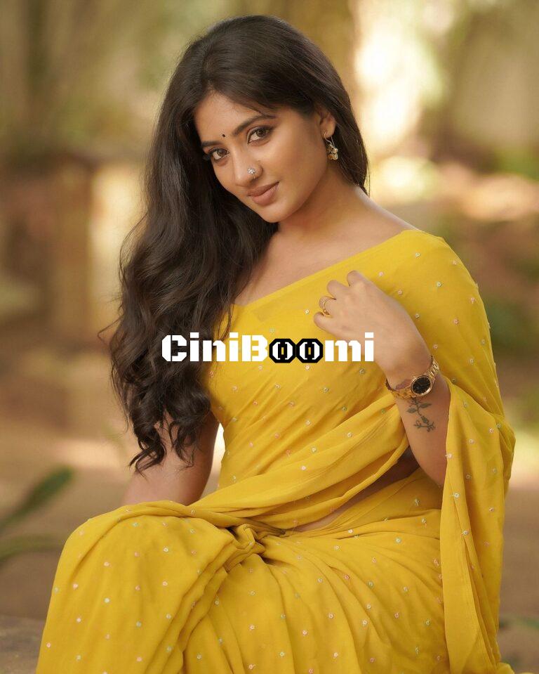Actress Hima Bindhu Radiates Charm In Yellow Saree