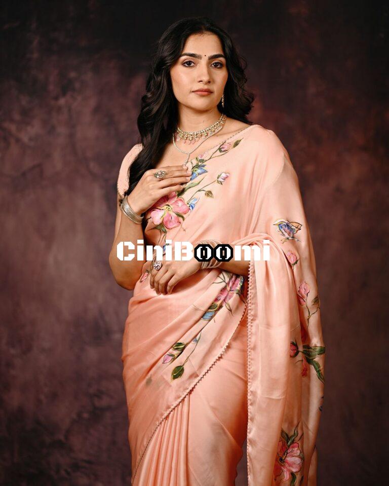 Actress Rukmini Vasanth Shines Radiantly In Orange Saree