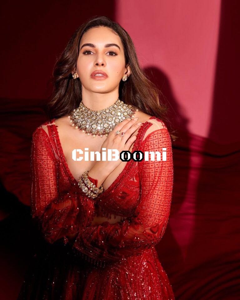 Actress Amyra Dastur Unleashes Her Charisma In Red Outfit